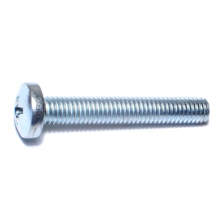 Midwest Fastener 3/18"-16 x 2-1/2 in Phillips Pan Machine Screw, Zinc Plated Steel, 25 PK 54769